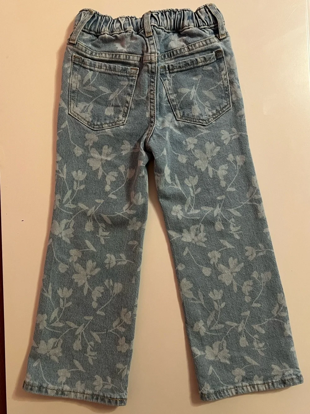 GAP Light Blue Floral Print Jeans for Kids
